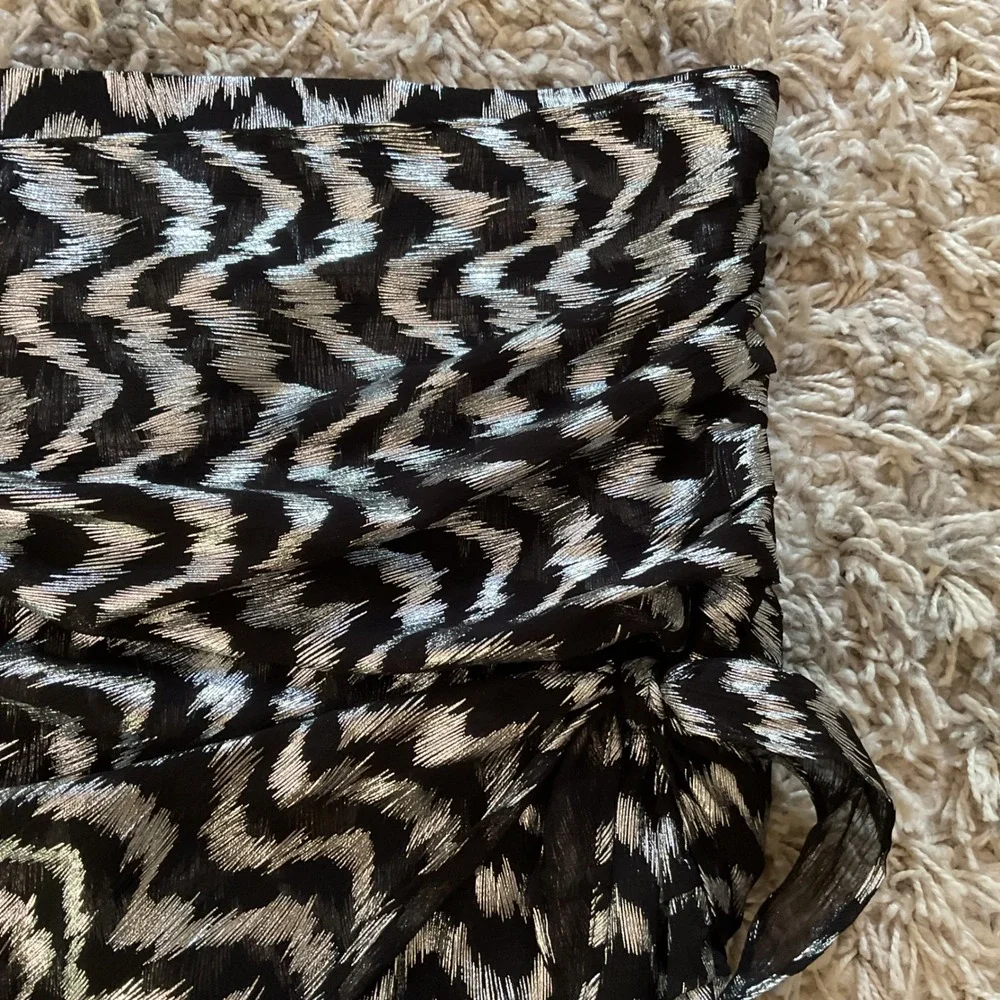 Zara metallic silver
